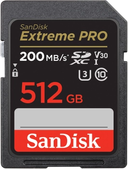 Карта памяти SanDisk Extreme Pro SD 512GB C10 UHS-I (SDSDXXD-512G-GN4IN)