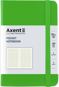 Записна книжка Axent Partner 95х140 мм у клітинку 96 аркушів Салатова (8301-04-A)