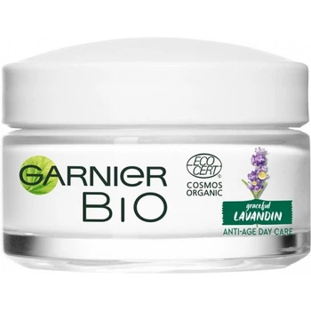 Ночной антивозрастной крем для лица Garnier Bio с экстрактом лавандина, 50 мл
