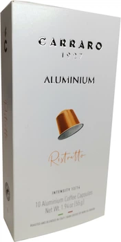 Кофе Carraro Ristretto Aluminium формат Nespresso в капсулах 5.5 г х 10 шт (8000604002686)