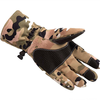 Тактичні зимові рукавиці SoftShell Multicam Розмір L