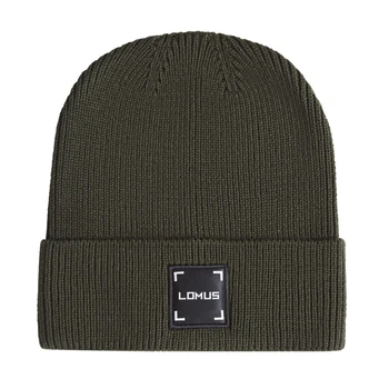 Шапка дизайнерская Logo-patch с Логотипом LOMUS Хаки