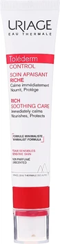Успокаивающий крем для чувствительной кожи лица - Uriage Tolederm Control Rich Soothing Care 40ml (956285-68711)