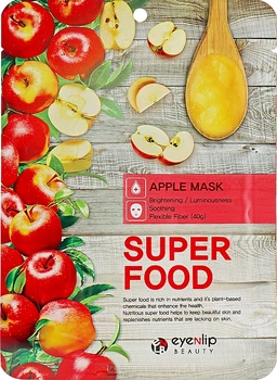 Тканинна маска для обличчя з екстрактом яблука - Eyenlip Super Food Apple Mask 10x23ml (869979-142279)