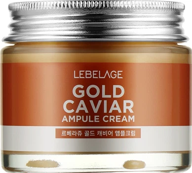 Омолаживающий крем с золотом и экстрактом икры - Lebelage Ampoule Cream Gold Caviar 70ml (546063-87900)