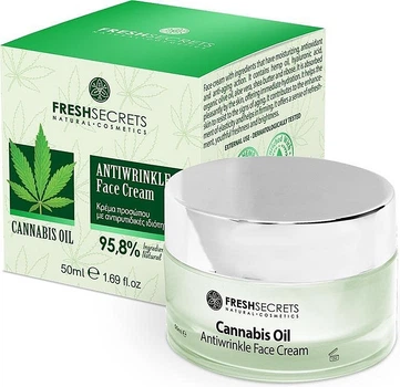 Крем для лица "Против морщин" - Madis Fresh Secrets Cannabis Oil Antiwrinkle Face Cream 50ml (1136100-87816)