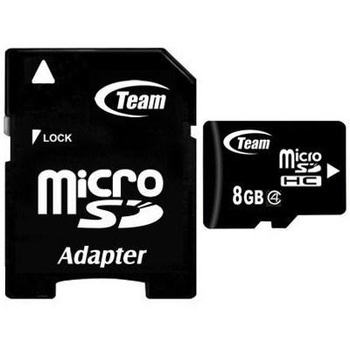 Карта памяти Team 8Gb microSDHC class 4 (TUSDH8GCL403)