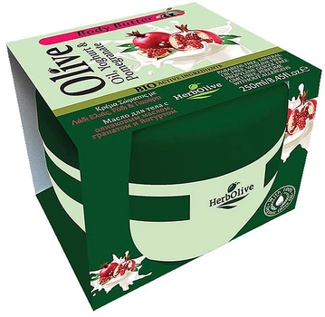 Масло для тела с йогуртом и экстрактом граната - Madis HerbOlive Olive Oil Yoghurt & Pomegranate Body Butter 250ml (1136051-101478)