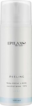Гель-пілінг з АНА-кислотами 10% pH 3.6 - Epilax Silk Touch Peeling 100ml (1096191-85906)