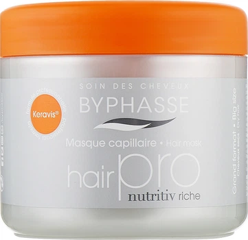 Маска поживна для сухого волосся - Byphasse Hair Pro Mask Nutritiv Riche 500ml (240133-80416)