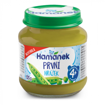 Детское пюре Hamanek Первая ложка Зеленый горошек, 125 г (1215142)