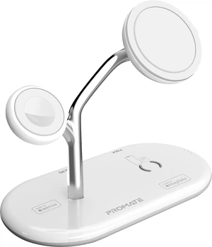 Беспроводная зарядная станция Promate Synergy White (synergy.white)