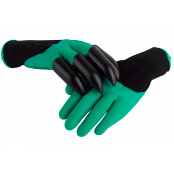 Садовые перчатки с пластиковыми наконечниками Garden Genie Gloves