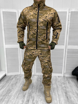 Тактическая теплая зимняя военная форма комплект Aventador ( Куртка + Штаны ), Камуфляж: Пиксель, Размер: XL