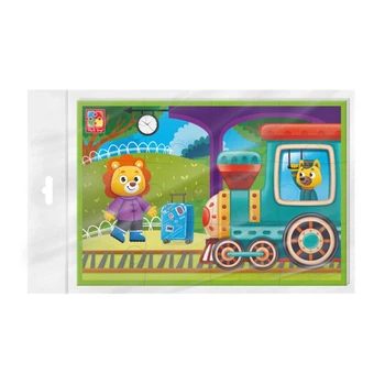 Мягкие пазлы Vladi Toys А5 Поїзд (VT1103-89)