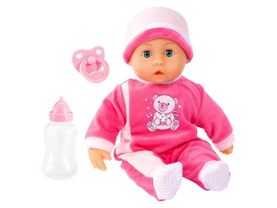Интерактивная кукла Bayer Piccolina First Words Baby 38 см розовая (N1-01080)