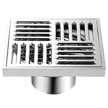 Трап для душа GAPPO 100x100мм с сухим затвором вертикальный выпуск хром G81051
