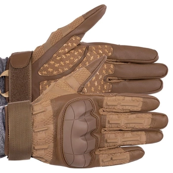 Перчатки тактические с закрытыми пальцами Zelart Military Rangers 9879 размер XL Khaki