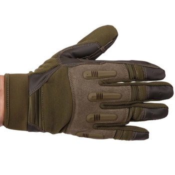 Перчатки тактические с закрытыми пальцами Zelart 8795 размер L Olive