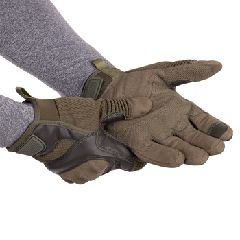 Перчатки тактические с закрытыми пальцами Zelart Military Rangers 9877 размер M Olive