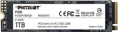 Patriot P300 1TB M.2 2280 NVMe PCIe 3.0 x4 3D NAND TLC (P300P1TBM28)