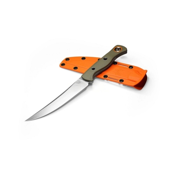 Нож нескладной с чехлом Benchmade 15500-3 Meatcrafter olive 280 мм