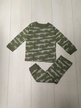 Пижама зеленая Крокодил (кофта+штаны) George 80-86см (40009959)