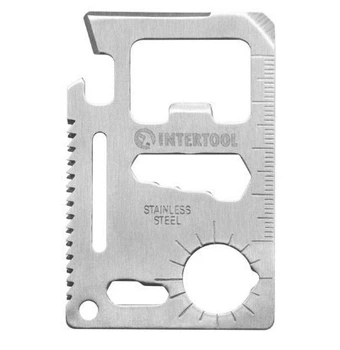 Карточка мультитул 11 в1 INTERTOOL HT-0589