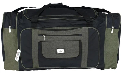Сумка дорожня KAIMAN 80 см чорно-сіра S800702
