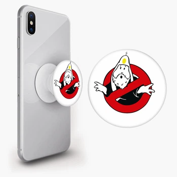 Попсокет (Popsockets) держатель для смартфона Охотники за привидениями (8754-2079-WT) Белый