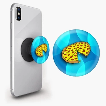 Попсокет (Popsockets) держатель для смартфона Пицца (8754-2078-BK) Черный