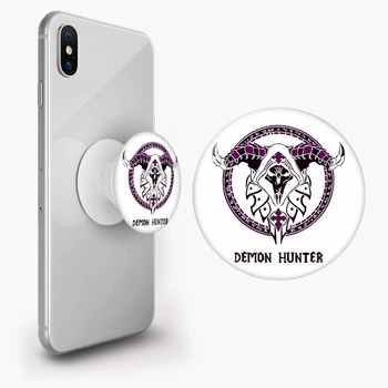 Попсокет (Popsockets) держатель для смартфона Охотник на демонов (8754-1994-WT) Белый
