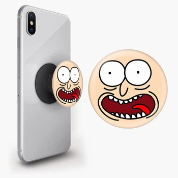 Попсокет (Popsockets) держатель для смартфона Рик Санчез Рик и Морты (Rick Sanchez Rick and Morty) (8754-2632-BK) Черный