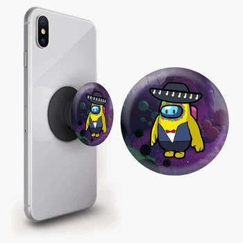 Попсокет (Popsockets) держатель для смартфона Поко Браул Старс Амонг Ас (Poco Brawl Stars Among Us) (8754-2591-BK) Черный