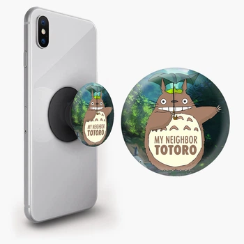 Попсокет (Popsockets) держатель для смартфона Мой сосед Тоторо (My Neighbor Totoro) (8754-2656-BK) Черный