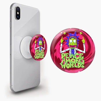Попсокет (Popsockets) держатель для смартфона Рик Санчез Рик и Морты (Rick Sanchez Rick and Morty) (8754-2941-WT) Белый