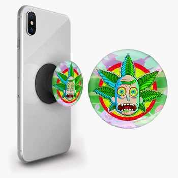 Попсокет (Popsockets) держатель для смартфона Рик Санчез Рик и Морты (Rick Sanchez Rick and Morty) (8754-2933-BK) Черный