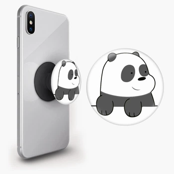 Попсокет (Popsockets) держатель для смартфона Вся правда о медведях (We Bare Bears) (8754-2903-BK) Черный
