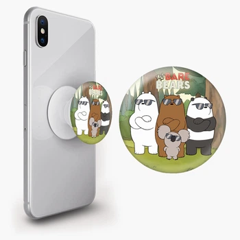 Попсокет (Popsockets) держатель для смартфона Вся правда о медведях (We Bare Bears) (8754-2892-WT) Белый