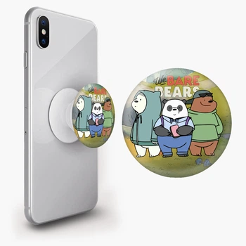 Попсокет (Popsockets) держатель для смартфона Вся правда о медведях (We Bare Bears) (8754-2898-WT) Белый
