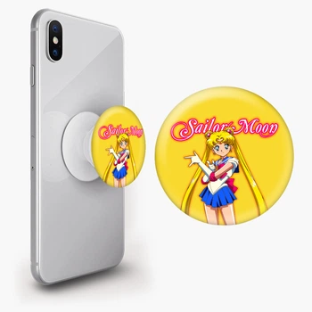 Попсокет (Popsockets) держатель для смартфона Сейлор Мун (Sailor Moon) (8754-2916-WT) Белый