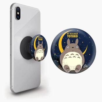 Попсокет (Popsockets) держатель для смартфона Мой сосед Тоторо (My Neighbor Totoro) (8754-2657-BK) Черный
