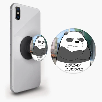 Попсокет (Popsockets) держатель для смартфона Вся правда о медведях (We Bare Bears) (8754-2899-BK) Черный