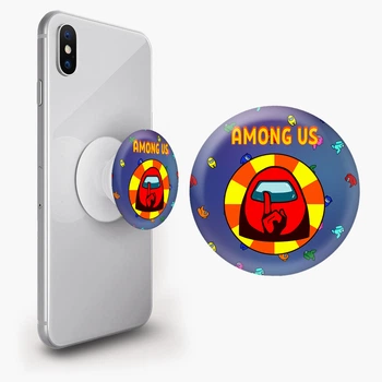 Попсокет (Popsockets) держатель для смартфона Аммонг Ас (Among Us) (8754-2412-WT) Белый
