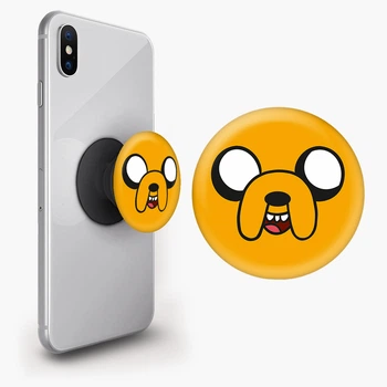 Попсокет (Popsockets) держатель для смартфона Джейк Время Приключен (8754-2046-BK) Черный