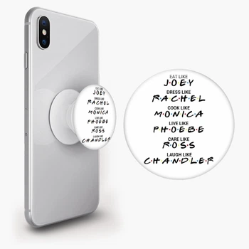 Попсокет (Popsockets) держатель для смартфона Друзья (Friends) (8754-1998-WT) Белый