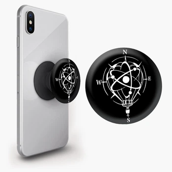 Попсокет (Popsockets) держатель для смартфона Роза ветров (8754-2040-BK) Черный