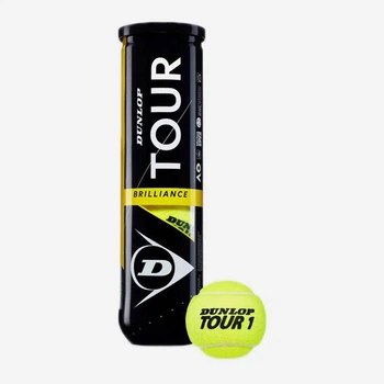 Тенісні м'ячі Dunlop Tour Brilliance 4ball