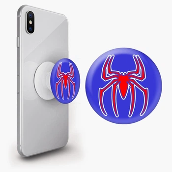 Попсокет (Popsockets) держатель для смартфона Человек паук Марвел (Spiderman Marvel) (8754-1446-WT) Белый