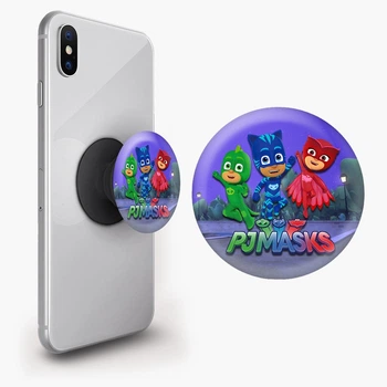 Попсокет (Popsockets) держатель для смартфона Герои в масках (PJ Masks) (8754-1612-BK) Черный